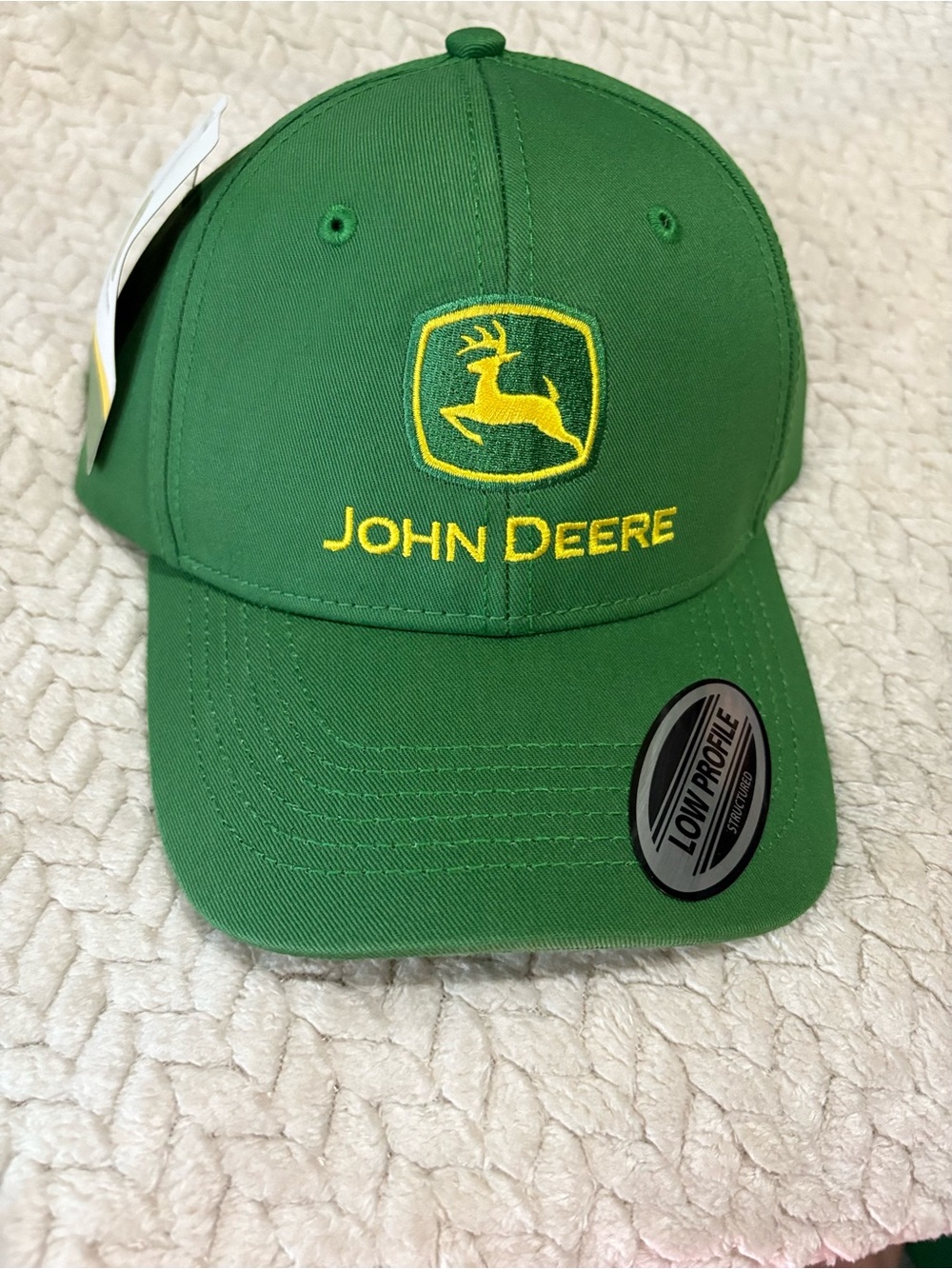 John Deere Green Cap with Yellow Embroidered Logo